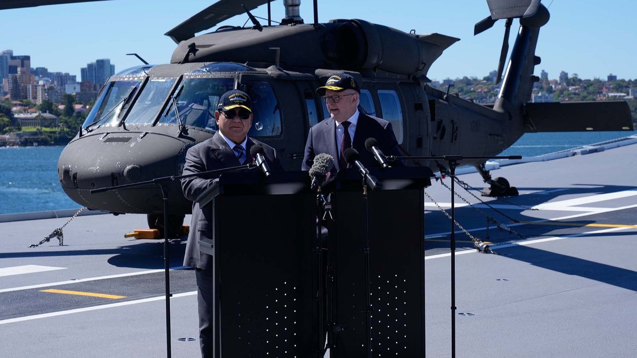 VIDEO: Terkejut! Insiden Tak Terduga saat Prabowo Mau Sambutan Dekat PM Australia