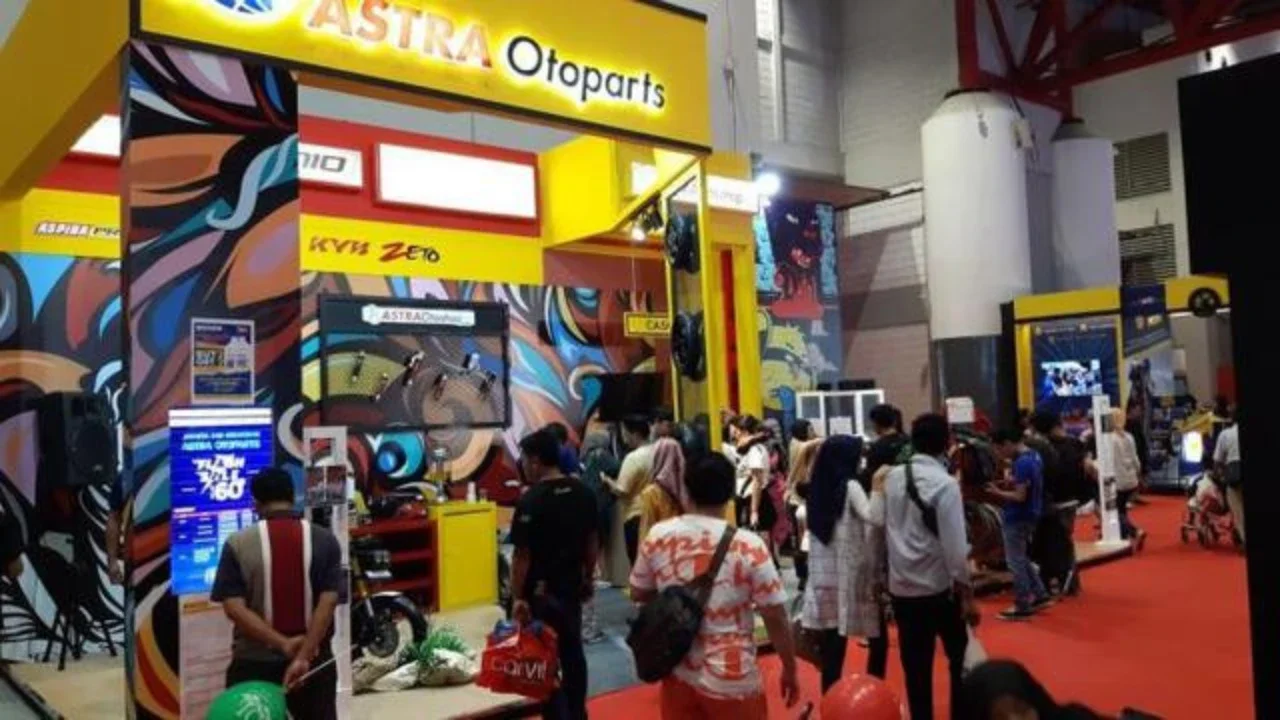 Booth Pirelli Astra Otoparts di arena JFK 2019. (Astra Otoparts)