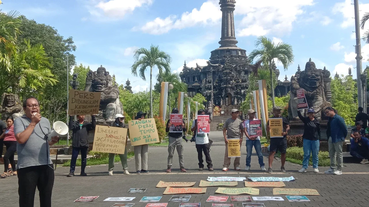 Solidaritas Jurnalis Bali Dukung Tempo, Minta Hakim Tolak Gugatan Rp200 Miliar Mentan Amran