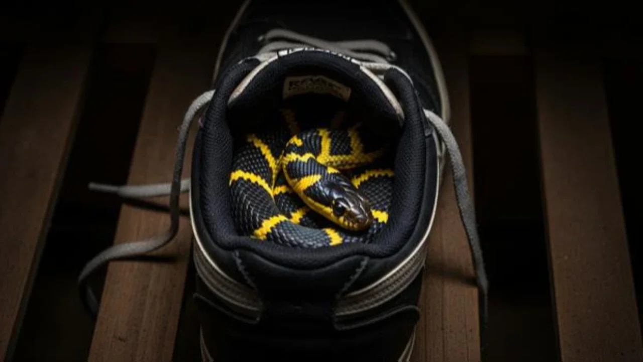7 Jenis Ular yang Sering Masuk ke Dalam Sepatu Tanpa Disadari, Waspadai Saat Musim Hujan (Foto: Gemini AI)