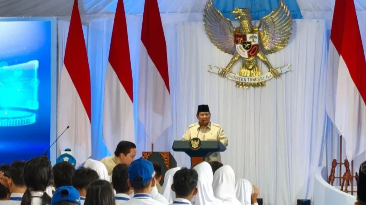 Prabowo di SMPN 4 Kota Bekasi
