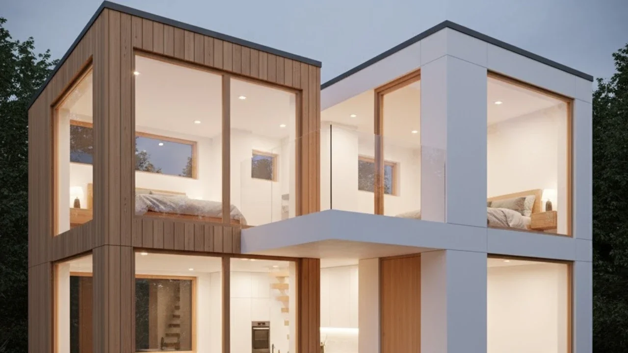 Ilustrasi Rumah Mungil Bisa Punya Dua Kamar Tanpa Terasa Sempit