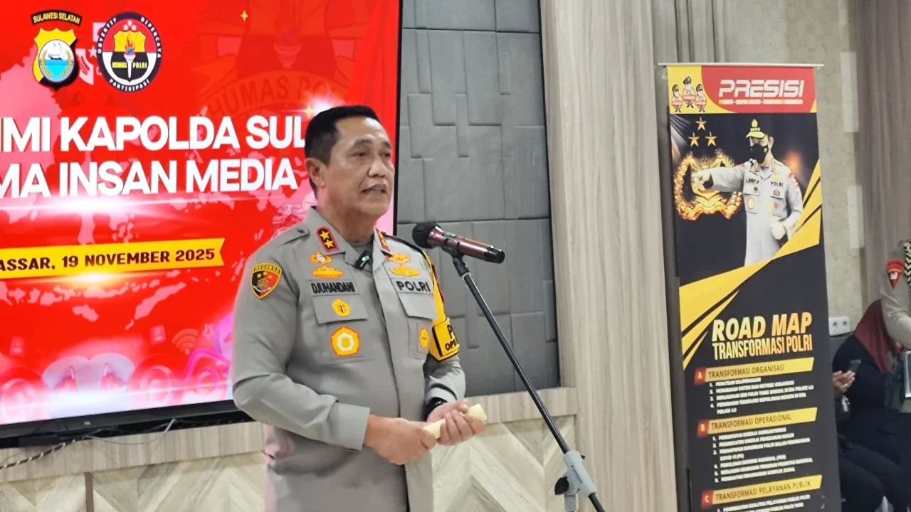 Kepala Kepolisian Daerah Sulsel Inspektur Jenderal Djuhandhani Rahardjo Puro