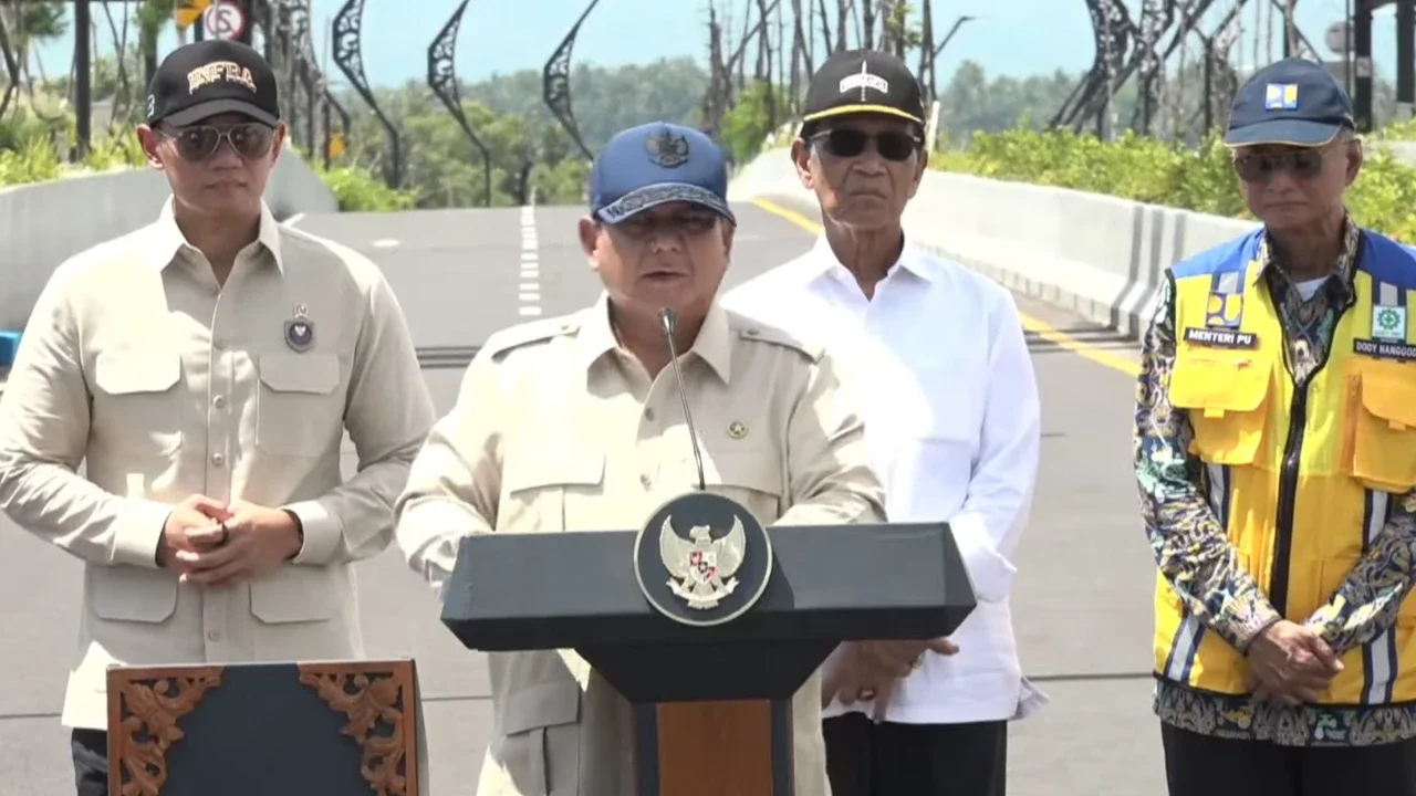 Presiden Prabowo Resmikan Jembatan Kabanaran di Yogyakarta