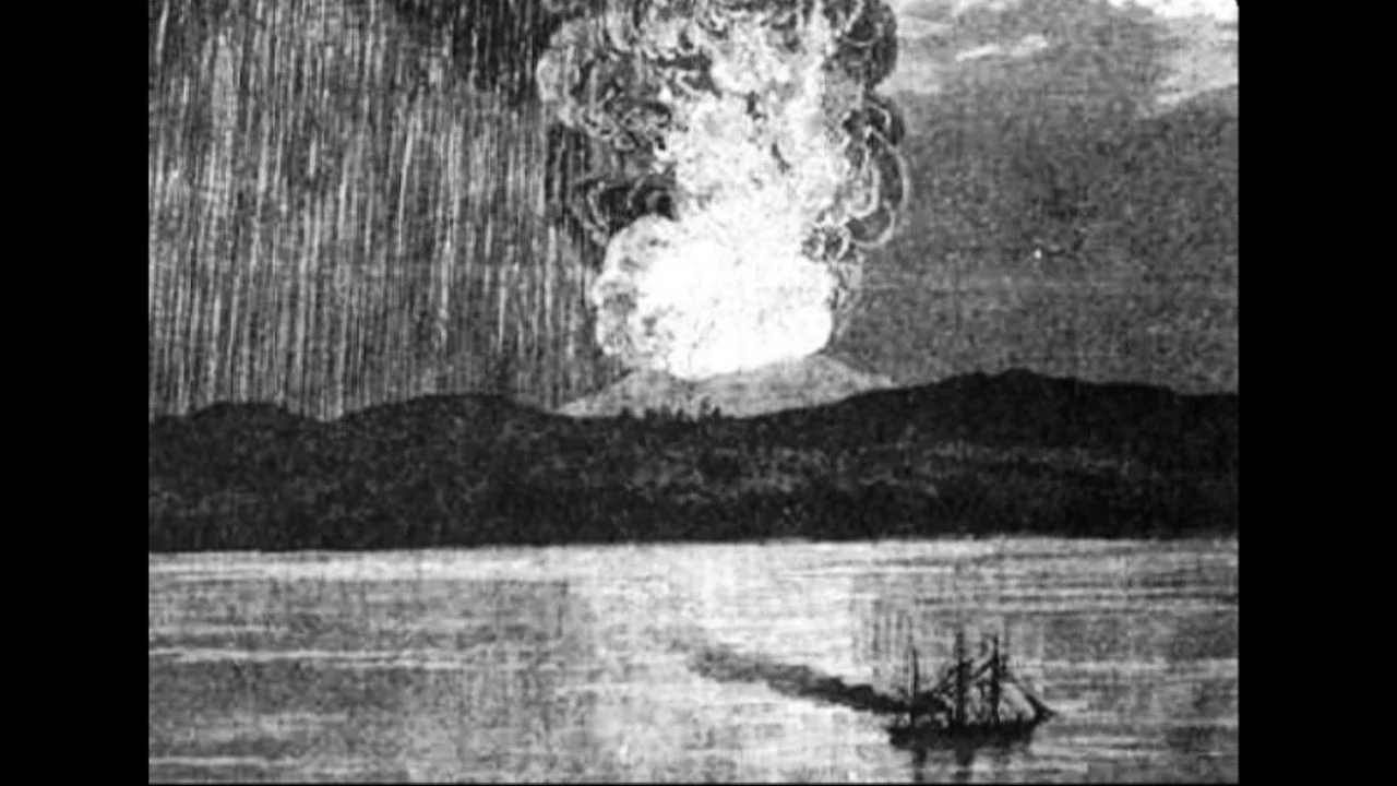 Letusan Gunung Tambora (Public Domain)