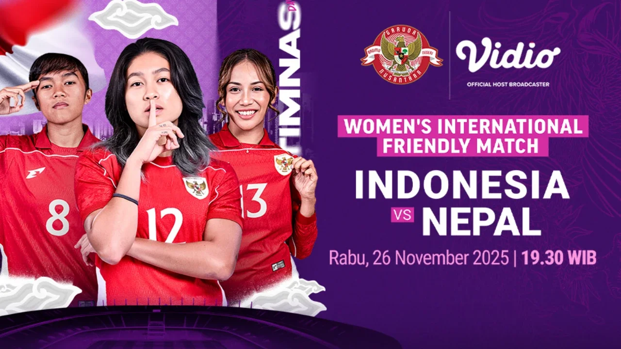 Nonton Timnas Indonesia vs Nepal: FIFA Women’s Match Day 2025, Tayang di Vidio