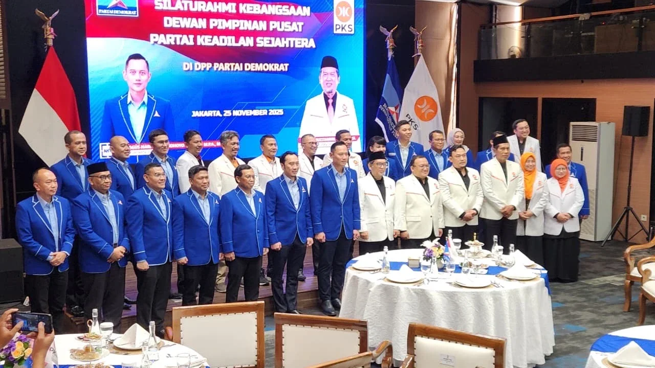 Presiden PKS dan Rombongan Datangi DPP Partai Demokrat