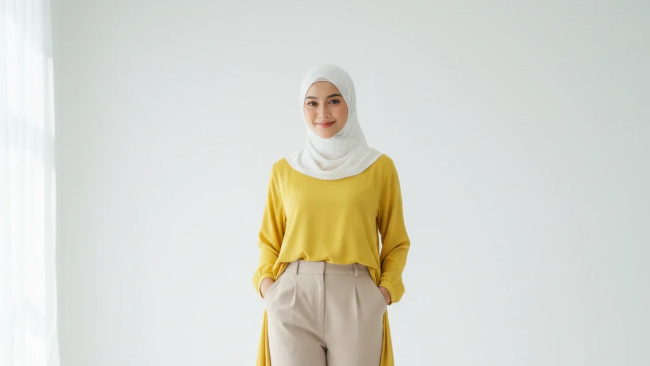Baju Lemon Jilbab Putih