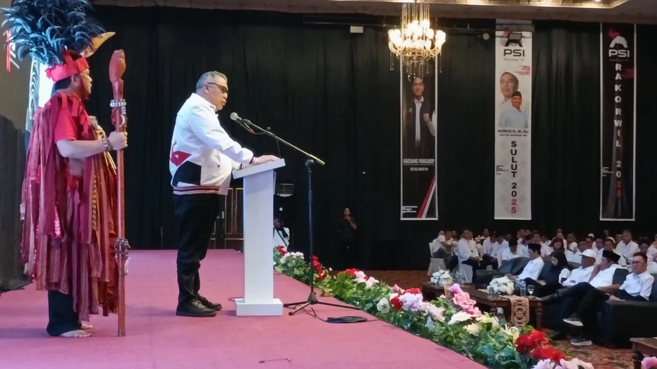 Buka Rakorwil PSI Sulut, Ketua Harian Ahmad Ali Bakar Semangat Ratusan Kader