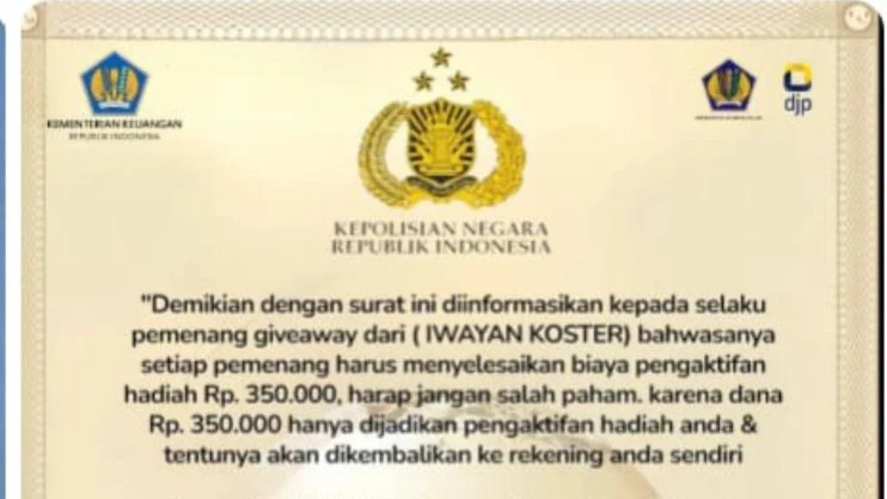 Waspada Penipuan Giveaway Mengatasnamakan Gubernur Bali, Beredar Lewat Whastapp
