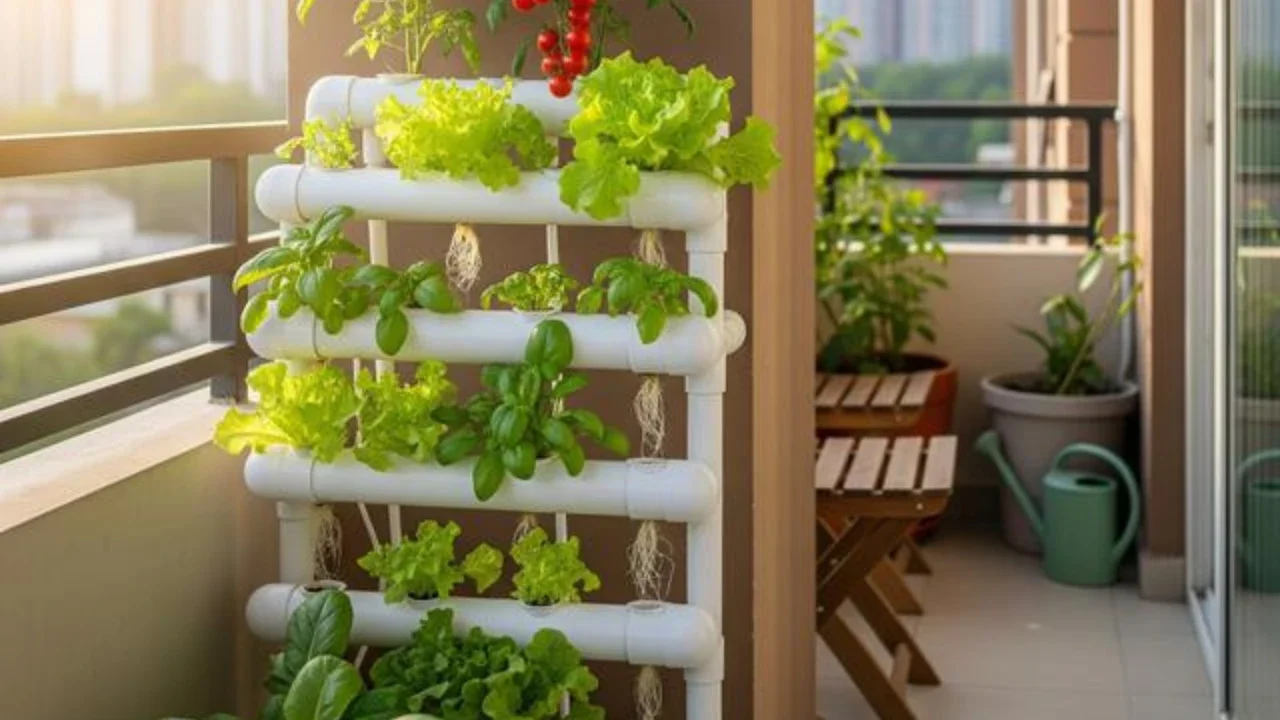 Ide Kebun Sayur di Balkon Rumah (AI)