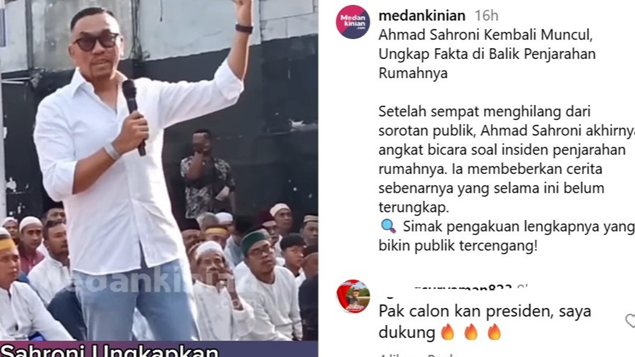 Perdana! Sahroni Muncul Langsung di Depan Publik Cerita soal Penjarahan Rumahnya: Kolor Saya Saja Diambil