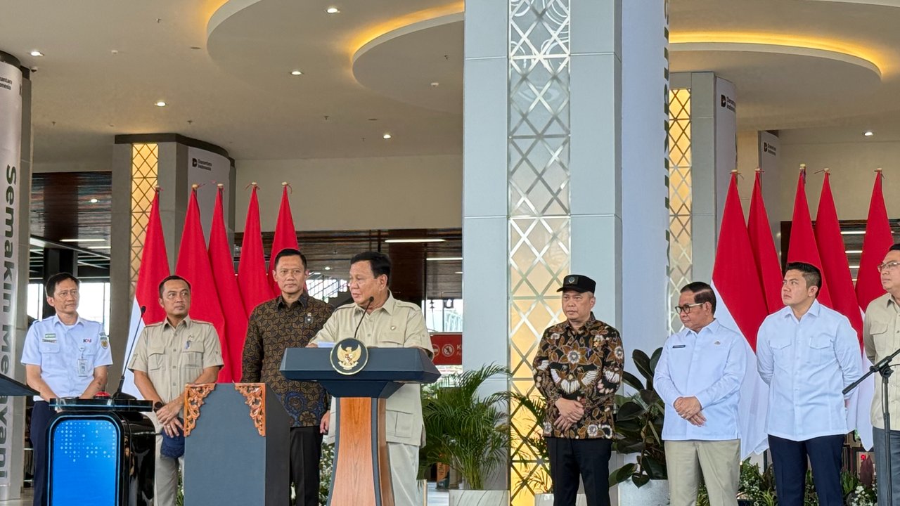 Presiden Prabowo Resmikan Stasiun Tanah Abang Baru