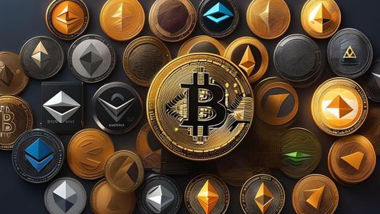 Ilustrasi berbagai macam aset kripto. (Foto By AI)