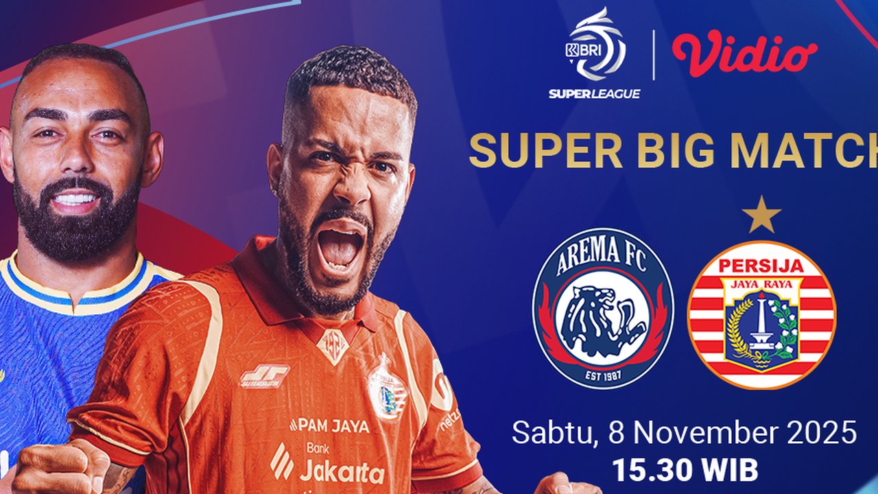 Nonton BRI Super League: Arema FC vs Persija Eksklusif di Vidio