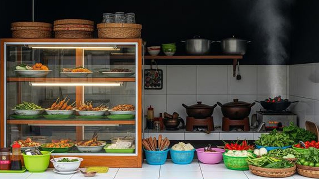 Tata Letak Warung Makan Kecil Sederhana tapi Estetik/Gemini AI