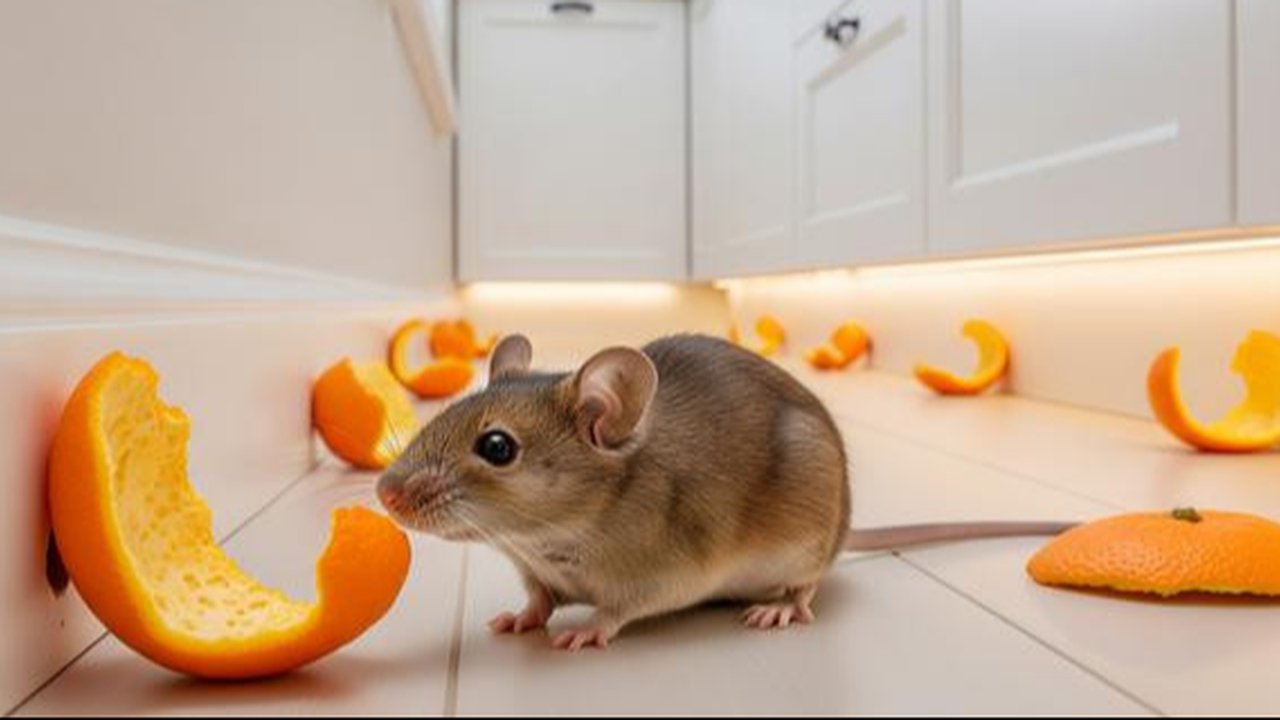 Tikus Curi Makanan di Dapur