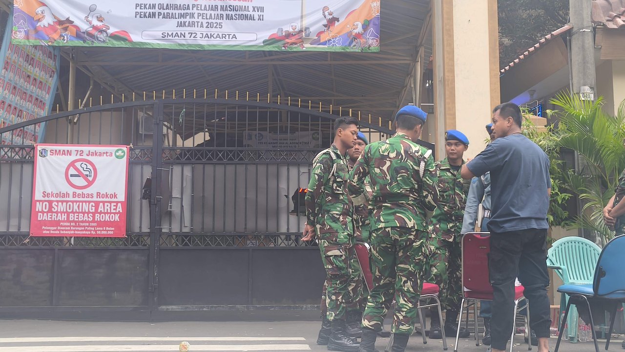 Kata Prajurit TNI AL soal Pengamanan TKP Ledakan di SMAN 72 Jakarta