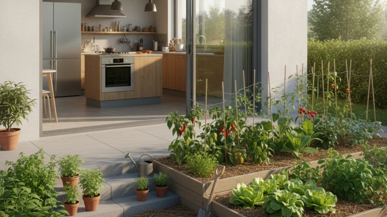 Kebun Sayur di Dekat Dapur