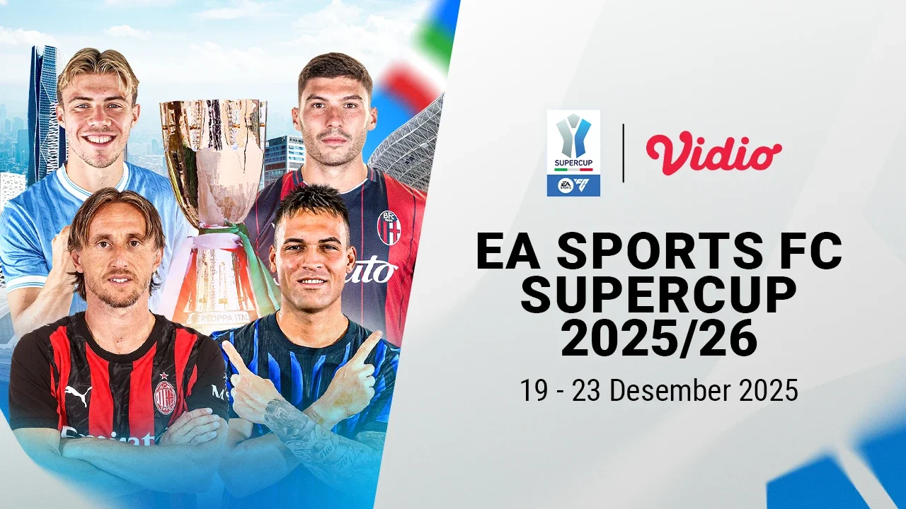 Simak Jadwal Pertandingan Supercoppa Italiana 2025/26, Tayang di Vidio
