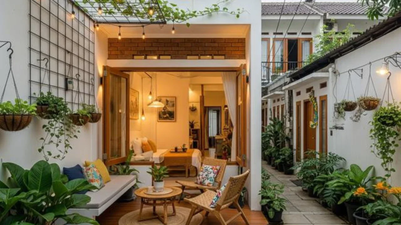 Desain Rumah Mungil di Gang Anti Pengap. (Foto: AI)