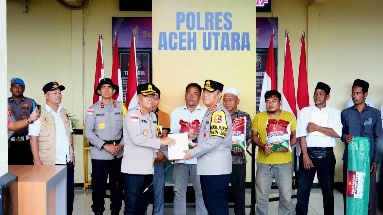 Polri Kirim Bantuan dan Kerahkan Alat Berat Kebut Pemulihan Banjir di Aceh Utara