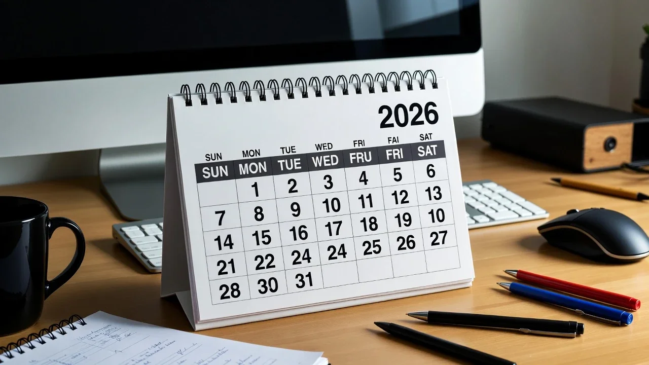 ilustrasi kalender 2026