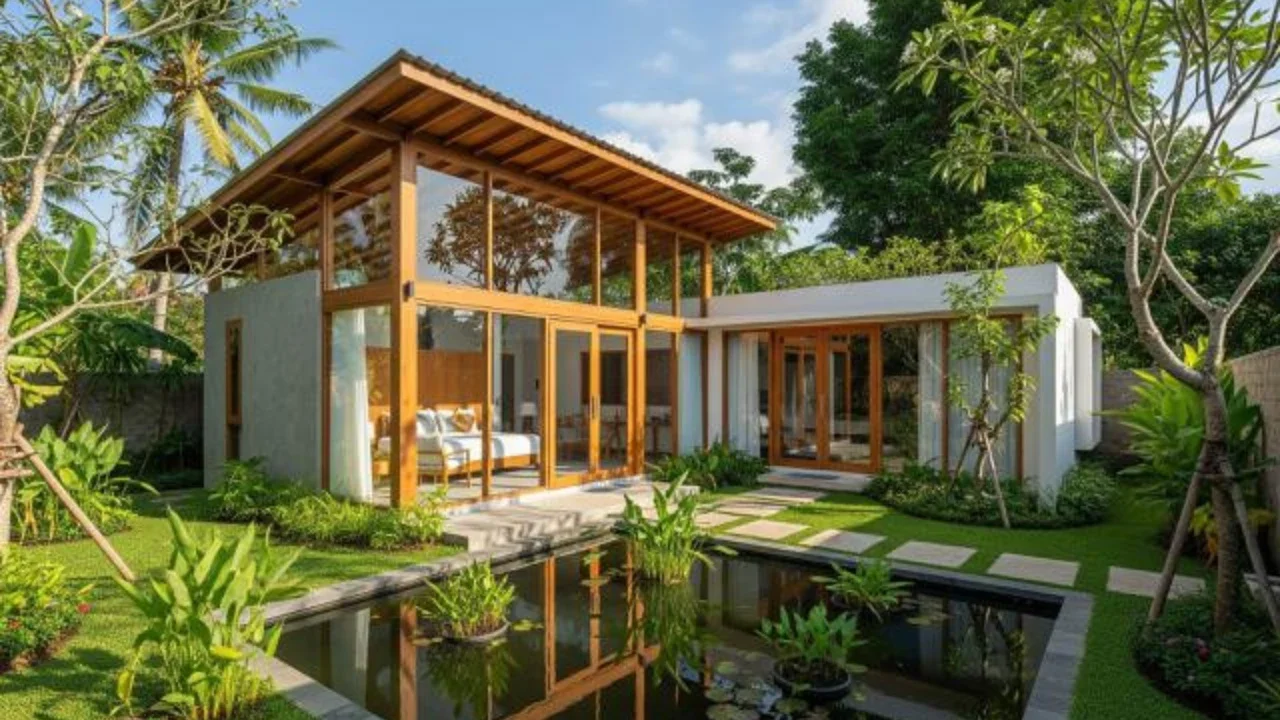 Desain Rumah Kecil ala Villa Pedesaan (Sumber: gemini.com)