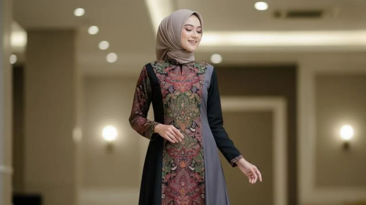 Model Gamis 3 Dunia (Image by Gemini AI)