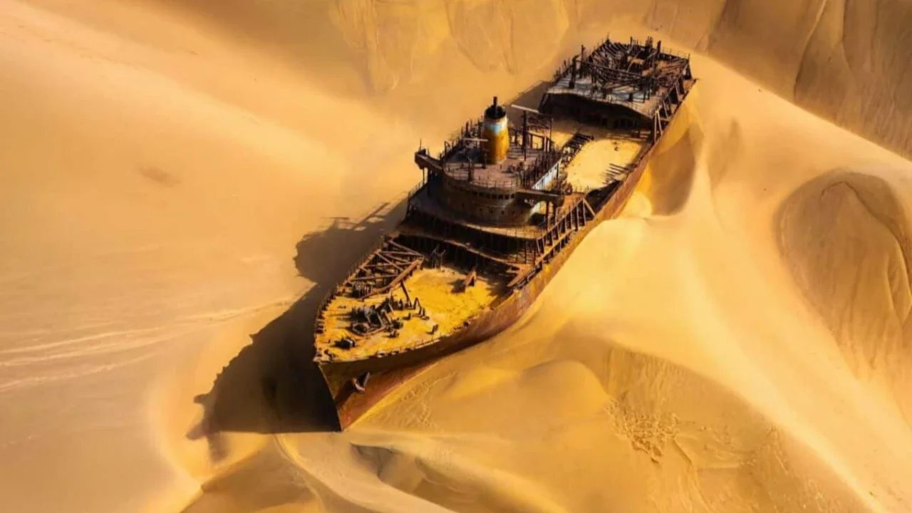 kapal harta karun di namibia