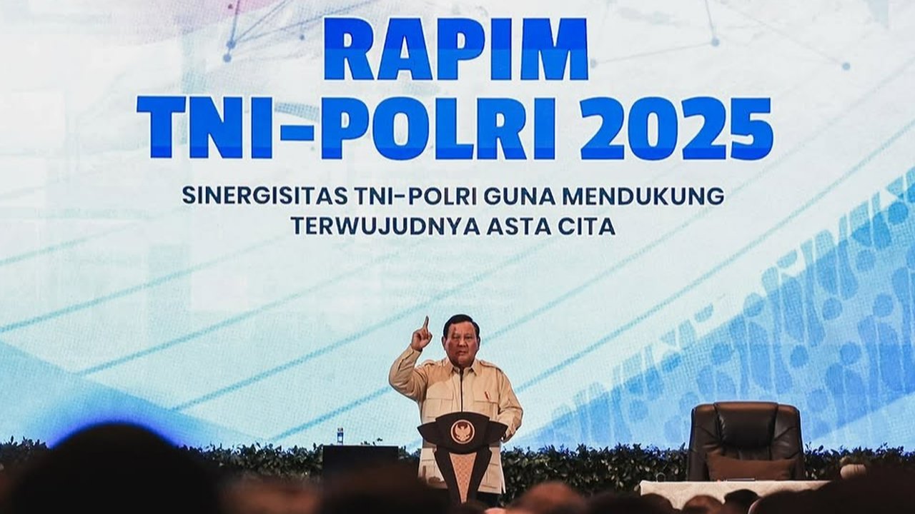 Presiden Prabowo Hadiri Rapim TNI Polri Tahun 2025