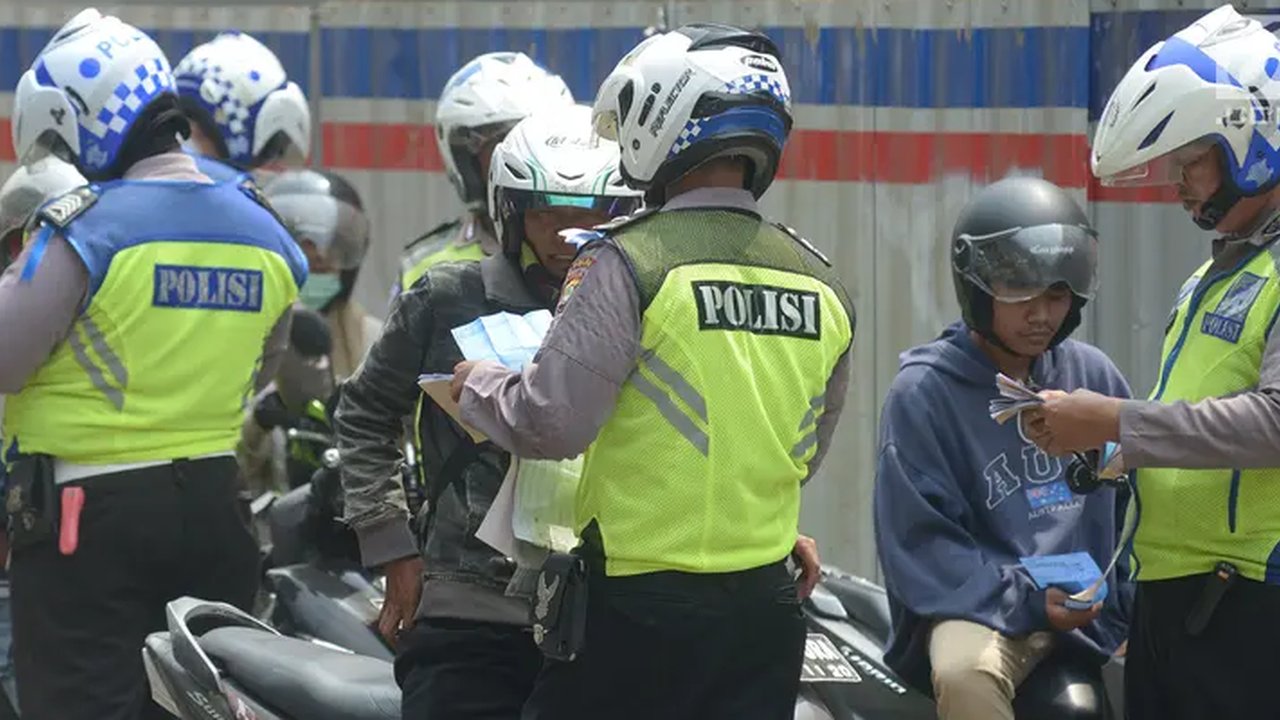 Ilustrasi operasi Korlantas Polri.