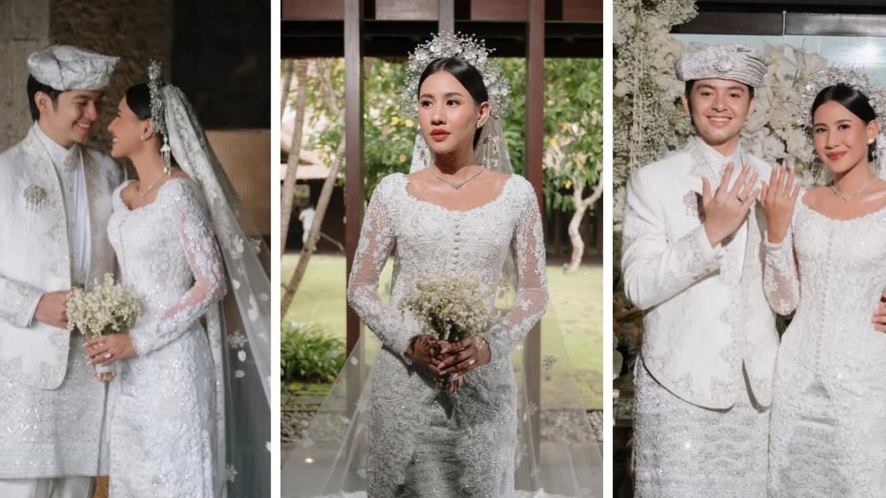 Cantiknya Shenina Cinnamon di Hari Pernikahan dengan Angga Yunanda, Elegan Dalam Balutan Kebaya Putih