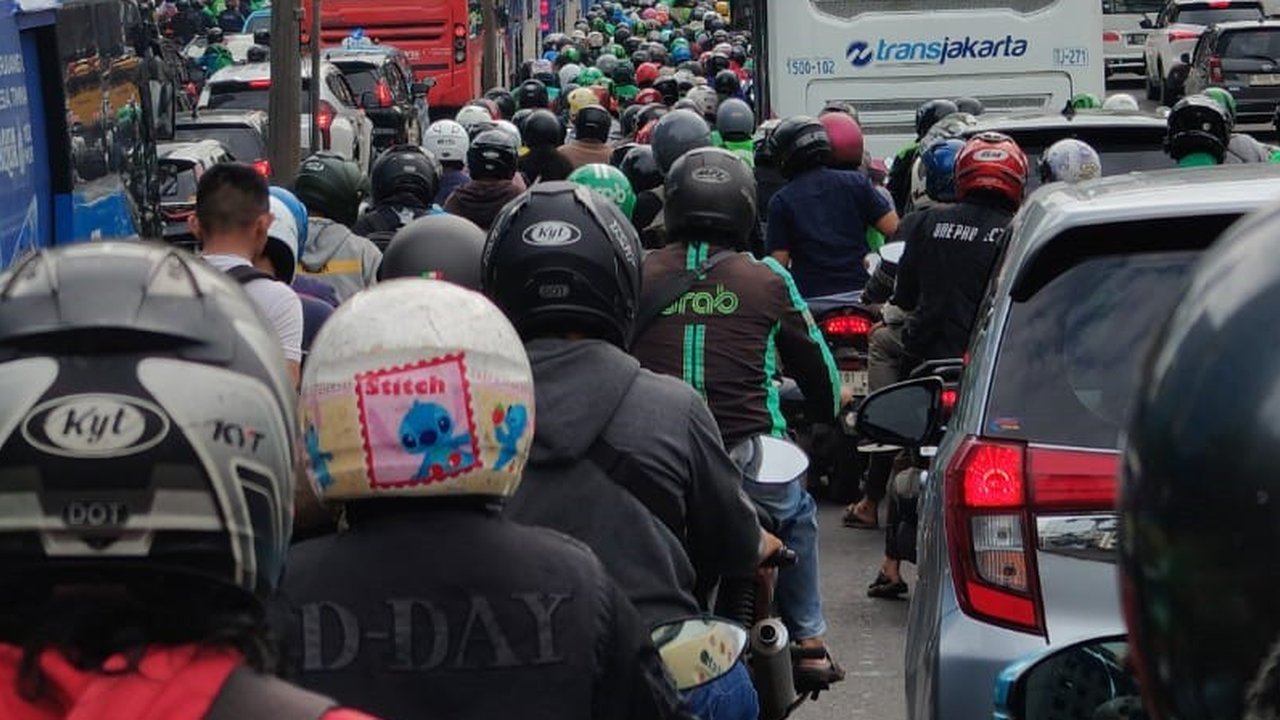 Kemacetan di Pancoran Jaksel