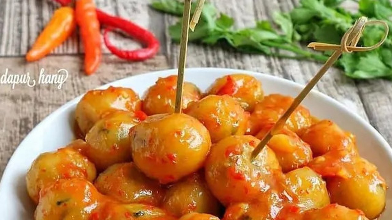 Resep oseng cilok bakso mercon. (dok. Cookpad @Rindu_Dapur)