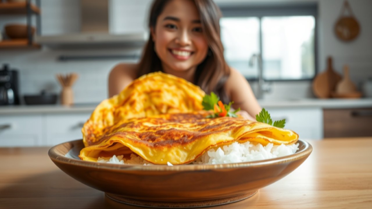 Ilustrasi Telur Dadar Crispy