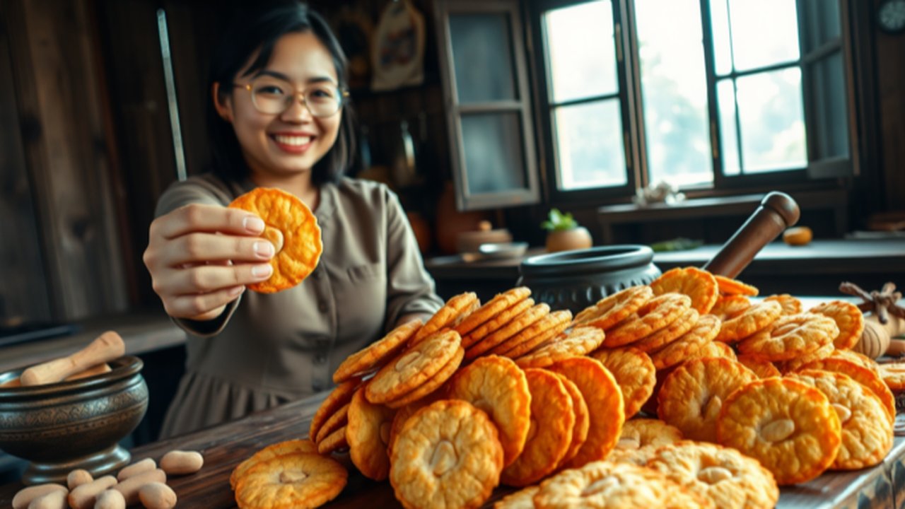 resep peyek kacang renyah