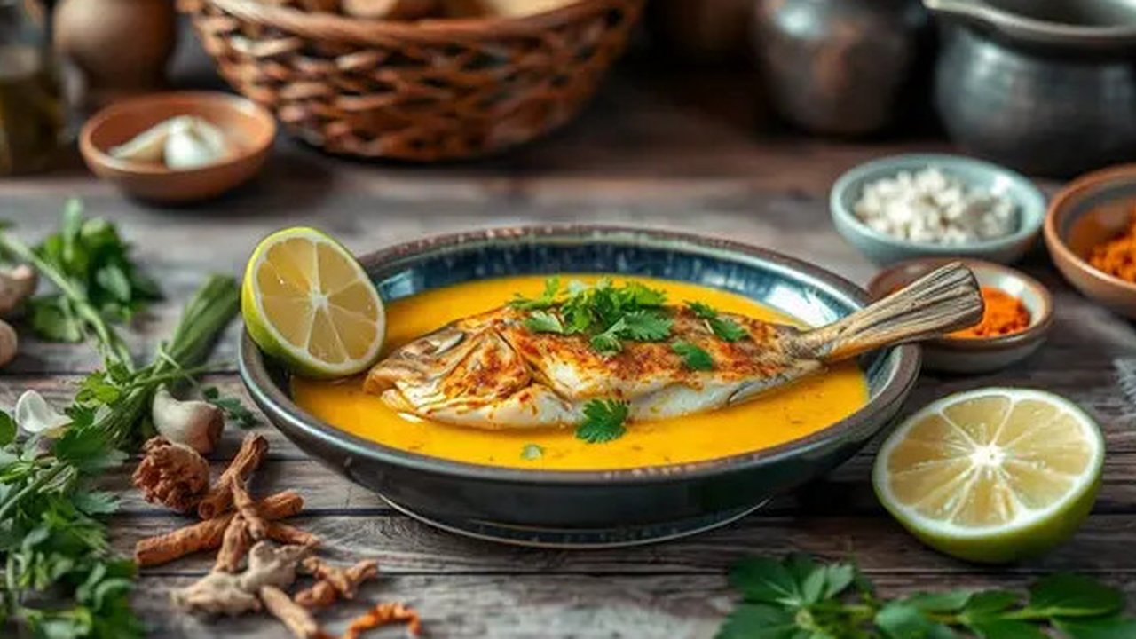 resep bandeng bumbu kuning Ilustrasi dibuat AI