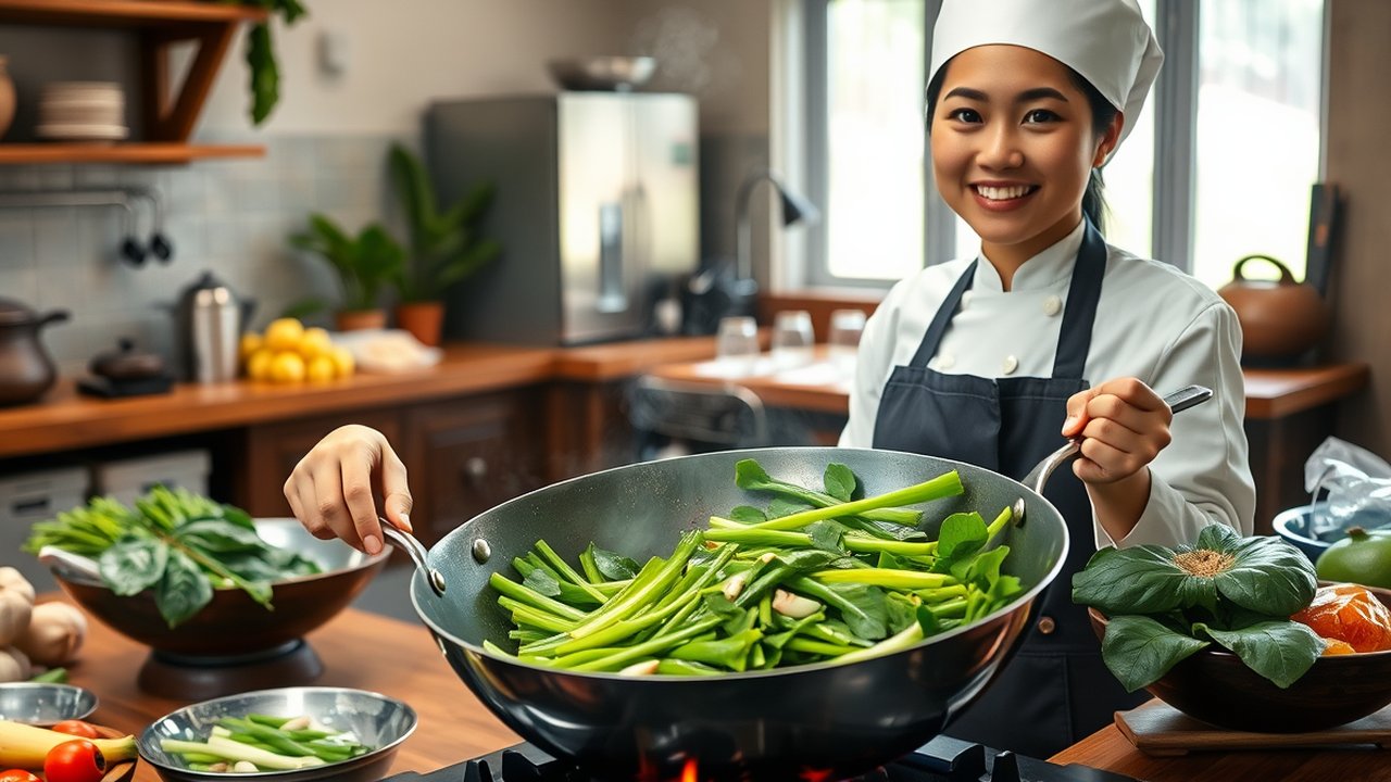 Cara Membuat Tumis Kangkung