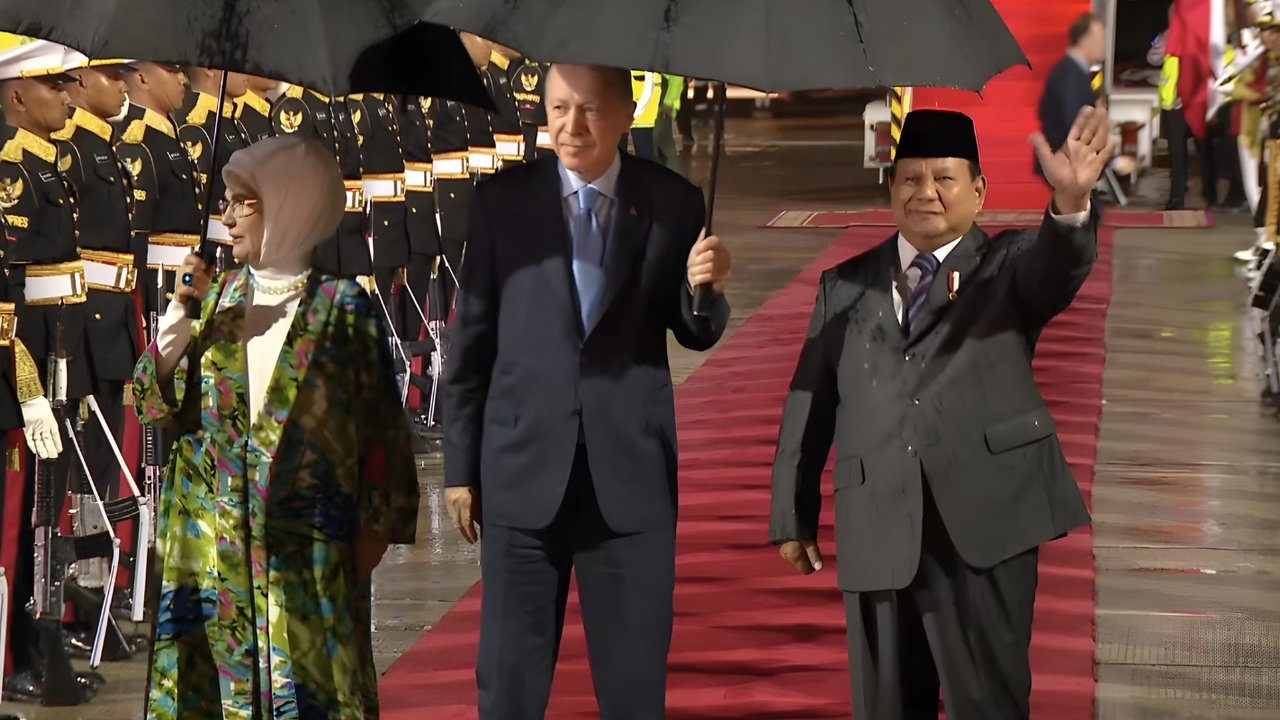 Prabowo Sambut Erdogan
