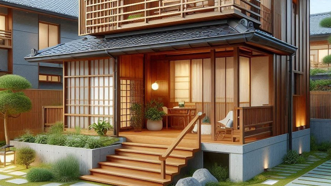 Desain RUmah Kayu 2 Lantai yang Estetik dan Adem