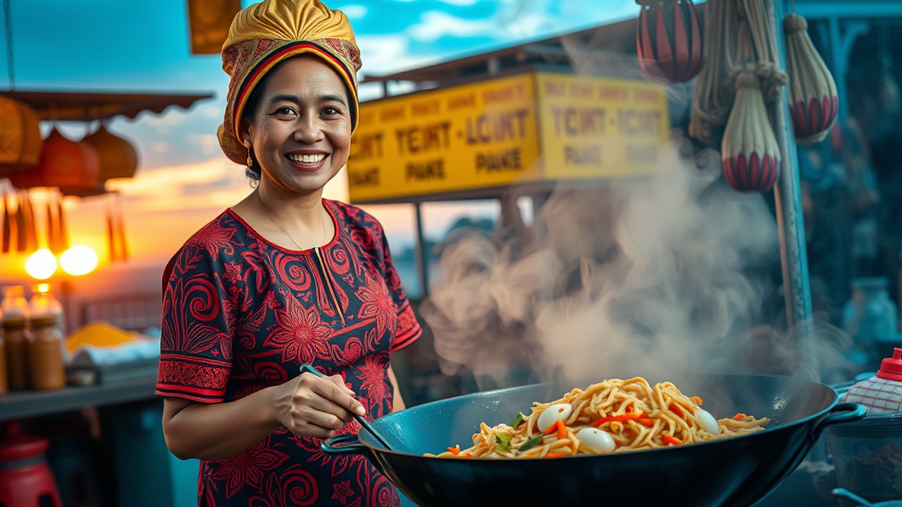 Ilustrasi Mie Goreng Jawa