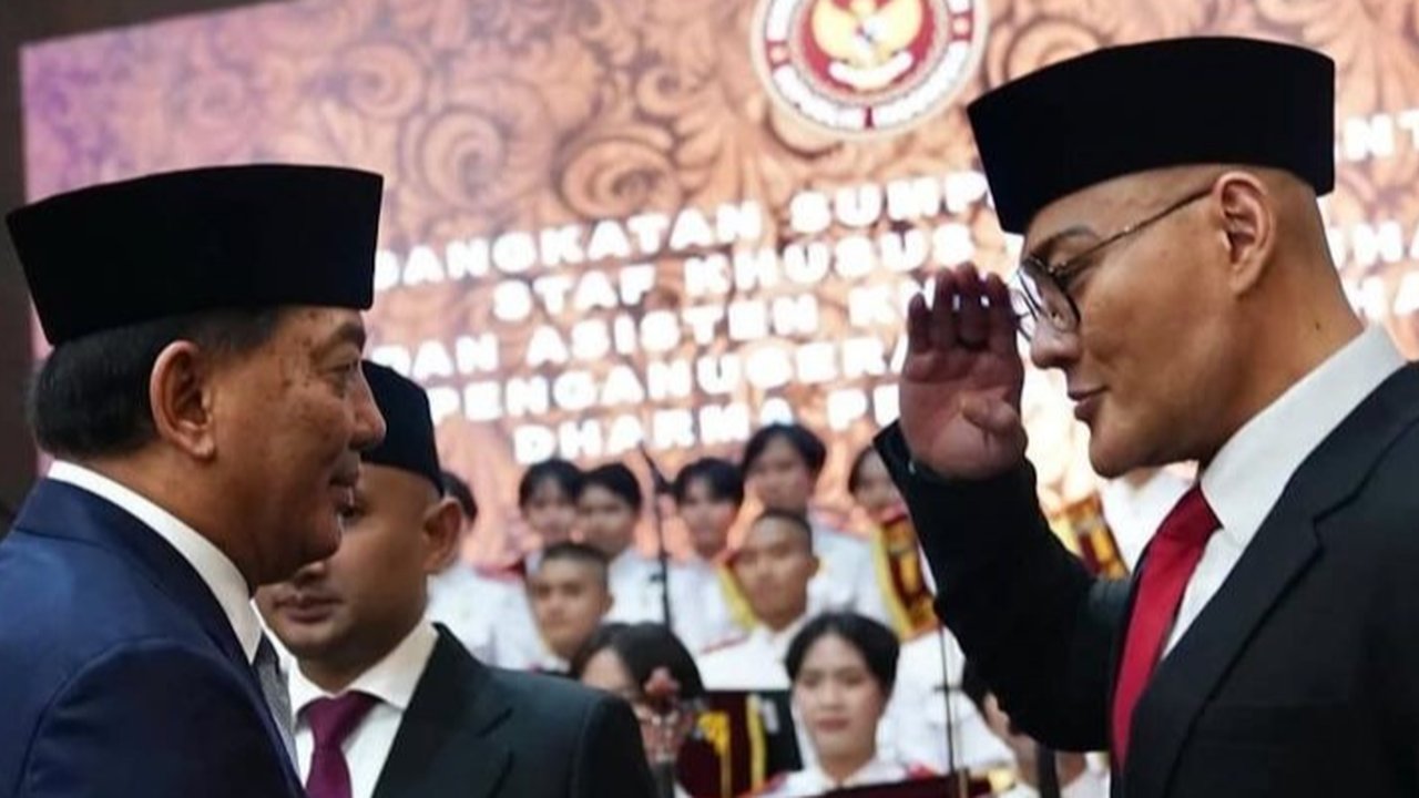 Potret Deddy Corbuzier Dilantik Stafsus Menhan RI (Sumber: Instagram/dc.kemhan)