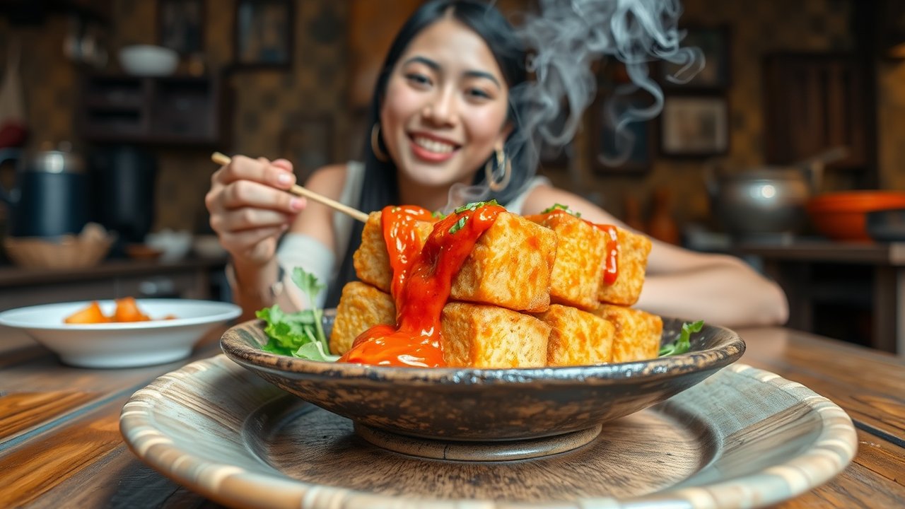 Ilustrasi Tahu Mercon