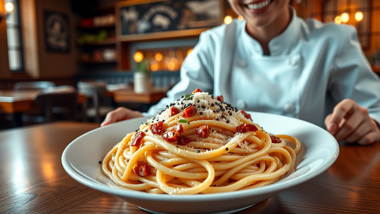 Ilustrasi Mie Carbonara