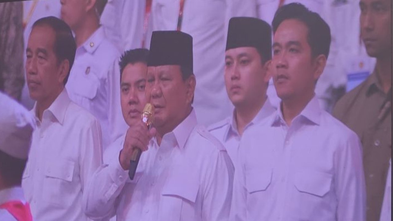 Prabowo di Kongres Luar Biasa Gerindra
