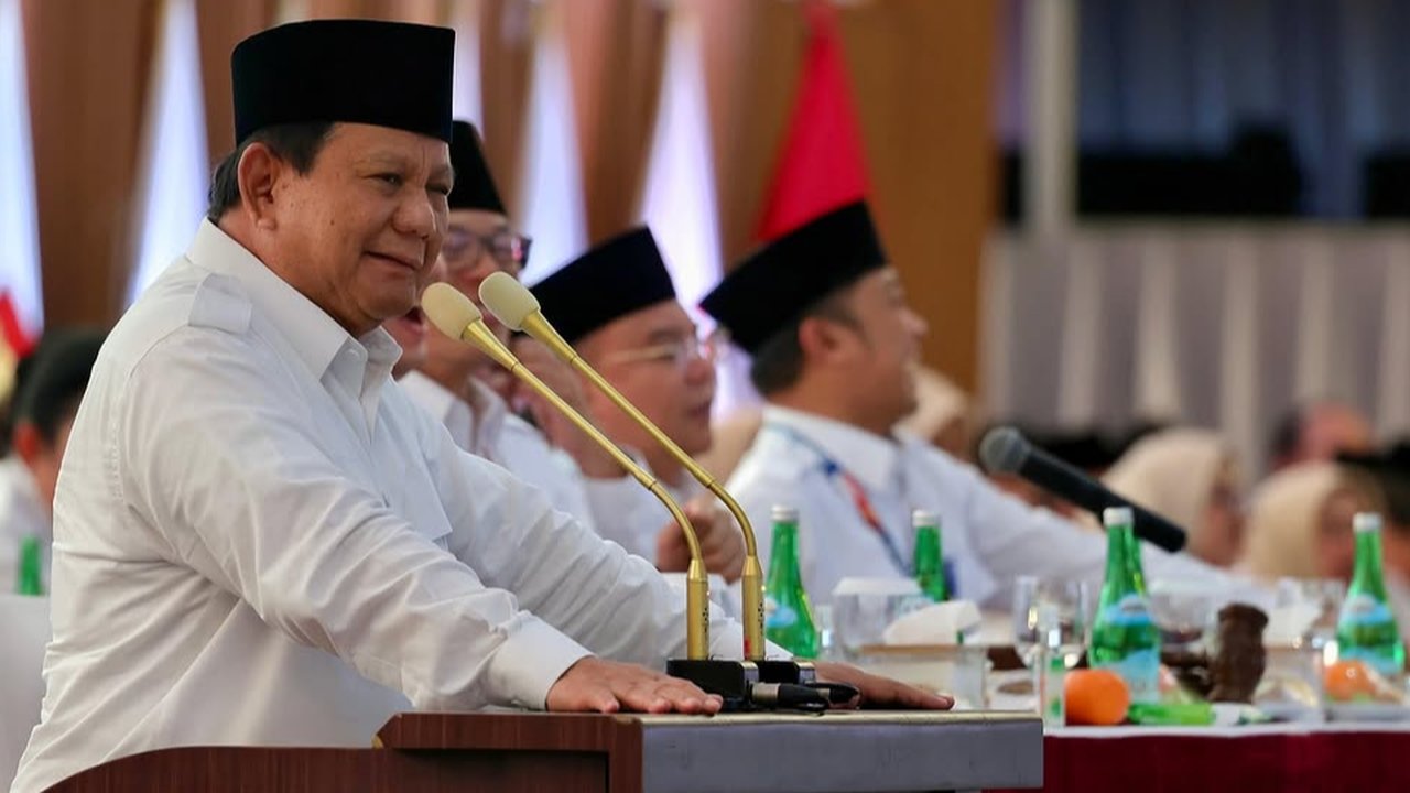 Presiden Prabowo di Kongres Luar Biasa Gerindra
