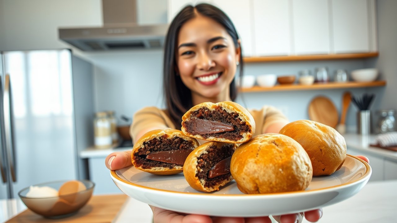 Ilustrasi Nastar Cokelat