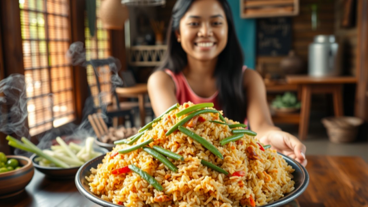 Ilustrasi Nasi Goreng Pete