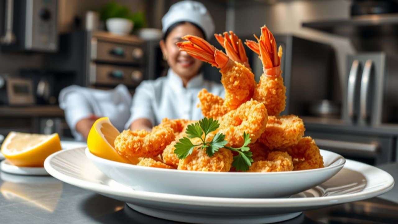 Ilustrasi Udang Goreng Tepung